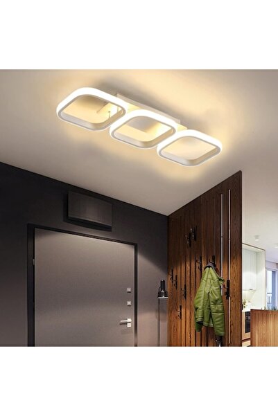 Bogadini Lustra Led Moderna, 33w, Lumina Puternica, Dimensiuni 52x16x8 Cm, Alb