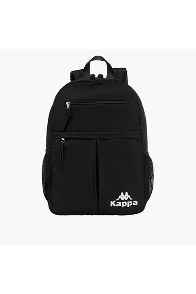 Kappa Kappa Logo Print Backpack with Adjustable Shoulder Straps