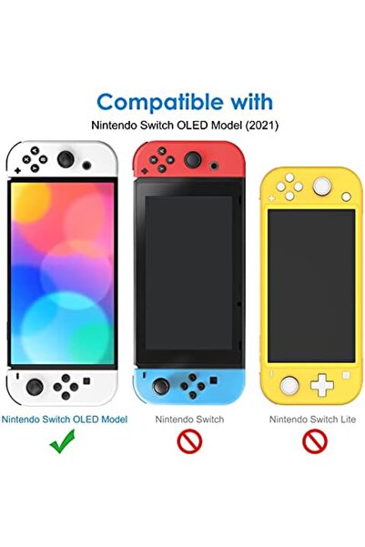 JETech Tempered Glass Screen Protector Compatible with Nintendo Switch OLED (7-Inch) - Pack of 2