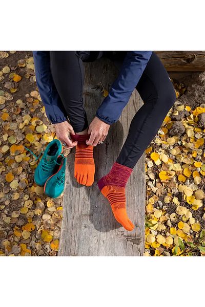 injinji Five Finger Run Lightweight Mini Crew Socks
