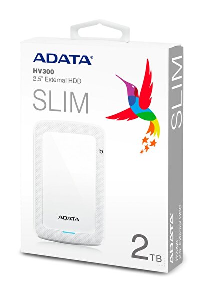 Adata HV300 External HDD Slim Hard Drive | Compatible with PS5 XBOX