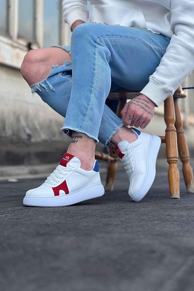 Celira Hs040 White Red Men's Casual Shoes
