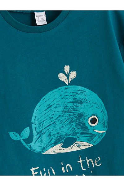 LC Waikiki Crew Neck Printed Boy's T-Shirt