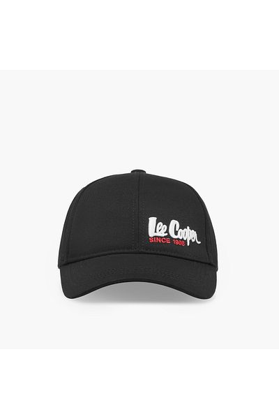 Lee Cooper Lee Cooper Logo Embroidered Cap with Buckled Strap Closure