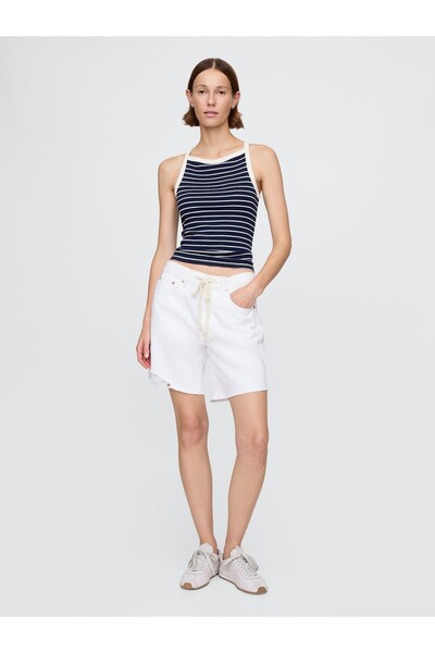 GAP Kadın Lacivert Halter Yaka Modern Atlet