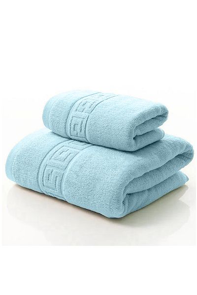 Modis Set of 2 Bath Towels, 100% Cotton, thickness 500 gr/sqm, 50X90 cm, 70x140 cm