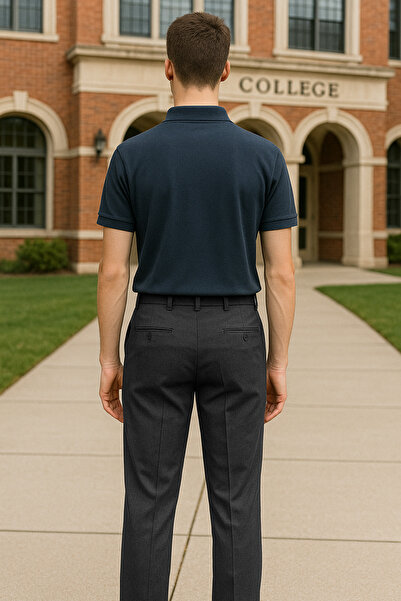 YAKAMEL Erkek Esnek Likralı Lise Kolej Pantolonu