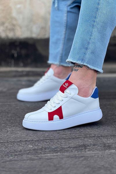 Celira Hs040 White Red Men's Casual Shoes
