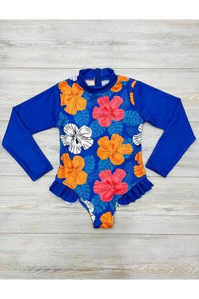 Yalçınoğlu Kids Girls' Swimsuit Set I Patterned and Printed Swimsuit Set for Girls I Quick-Dry Stretchy