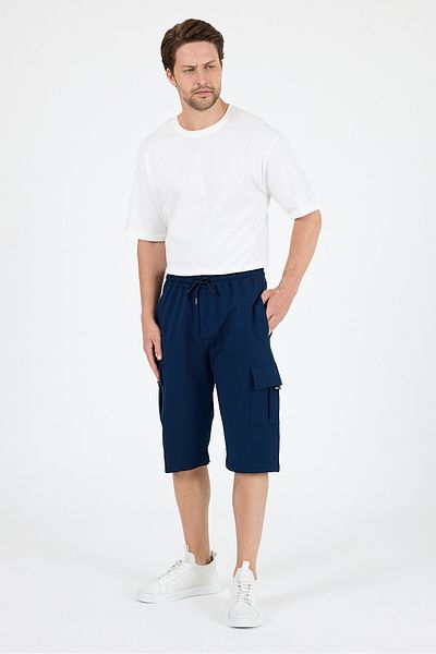 Rodi Comfortable Fit Summer Men's Cargo Pocket Capri Pocket Shorts Suitable for Daily and Sports Use 3330