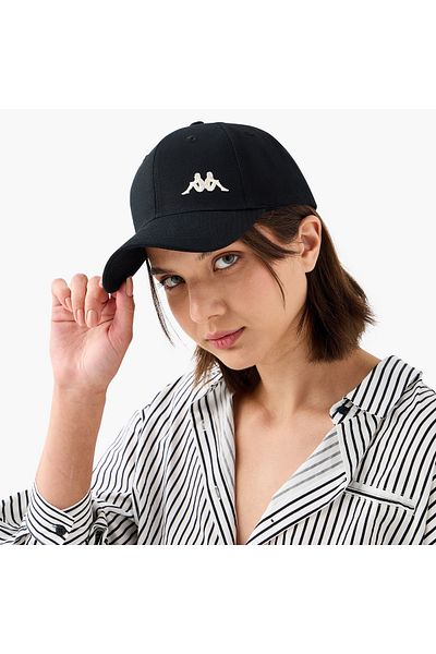 Kappa Kappa Logo Embroidered Cap with Buckle Strap Closure