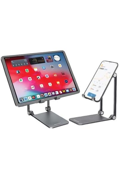seeken Aluminum Alloy Phone & Tab Holder | Adjustable | Portable | Multi-angle | Lightweight | Premi