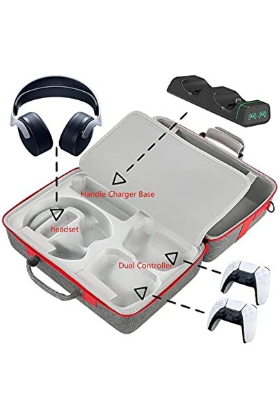 NO N4ME RUIXZSS PS5 Case with Hard Shell, PlayStation 5 Travel Bag, EVA Travel Bag Holds Console, Controller