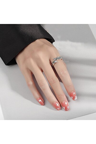 Kaan Accessoire Bat Wing Design Stainless Steel Ring