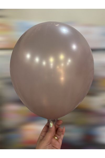 Deniz Party Store Rustic Linen Color Metallic Balloon 5 Pcs