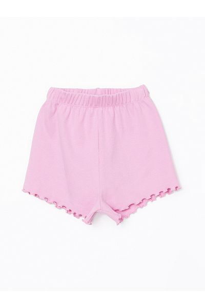 LC Waikiki Elastic Waist Basic Girl's Shorts
