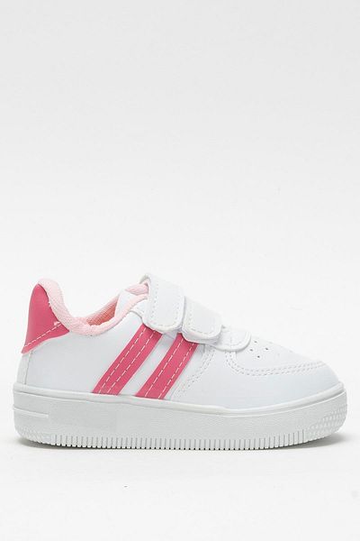Liger Kids Sneaker Sports Shoes White - Fuchia
