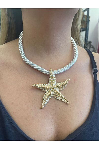DOLCE QUEEN Women's Rope Rope Starfish Trend Necklace