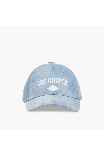 Lee Cooper Lee Cooper Logo Embroidered Cap with Buckled Strap Closure