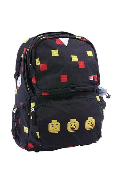 LEGO Lego Core Line Freshman School Bag, Faces Balck design, 41 x 20 x 29.5 cm