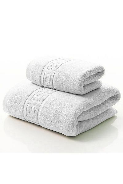 Modis Set of 2 Bath Towels, 100% Cotton, thickness 500 gr/sqm, 50X90 cm, 70x140 cm