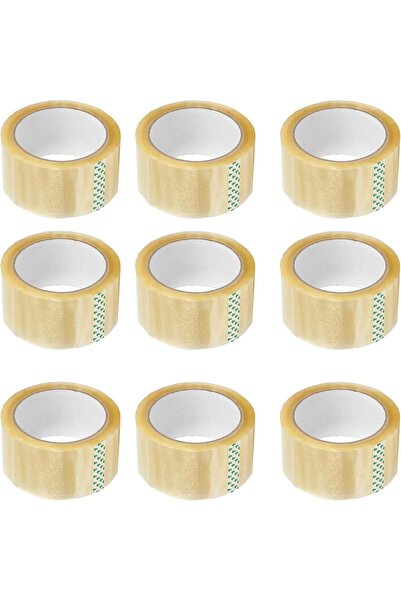 Ideal Pack شريط تغليف شفاف - ٥٠ ياردة | عبوة من ٦ قطع | شريط لاصق قوي للتغليف، ش