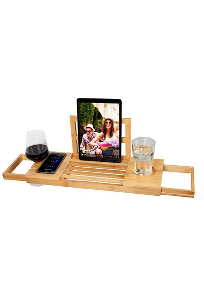 Edco Adjustable bamboo bath tray