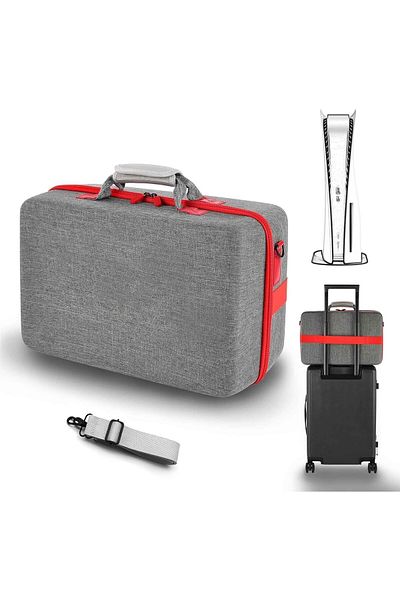 NO N4ME RUIXZSS PS5 Case with Hard Shell, PlayStation 5 Travel Bag, EVA Travel Bag Holds Console, Controller