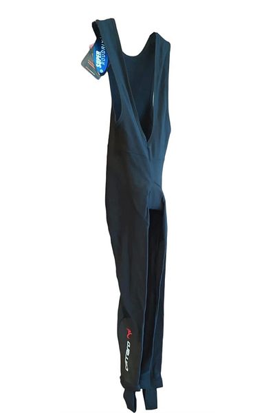 Carraro Cyclist Leggings Long Pants with Suspenders Size m Black