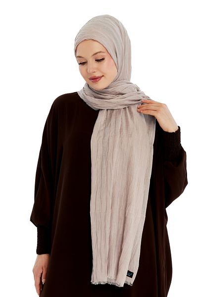 Altobeh Pleated Bamboo Shawl - Sand Beige
