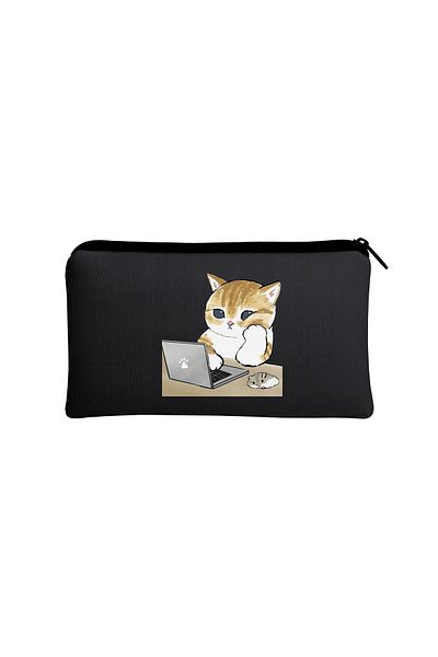 daystore Black Printed Pen Holder