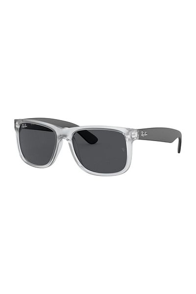 Ray-Ban Men's Sunglasses RB4165 6512/87 Justin Clear Matte, Rectangular, 54 Mm