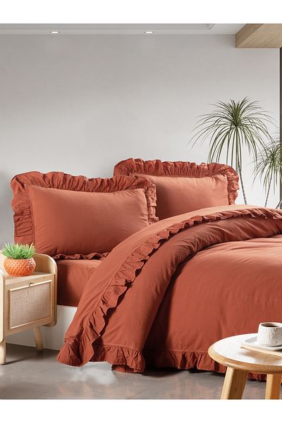 BED LİNE Ексклузивен комплект калъфки за завивка с избелен камък в кутия