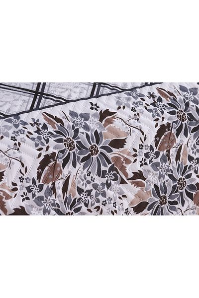 bursa çeyiz Patterned Quilted Ultrasonic Double Bedspread 3 Pieces