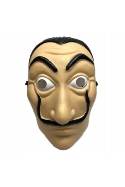 OEM Salvador Dali Mask, Lightweight Plastic, Durable and Thick, 26 cm x 16.5 cm