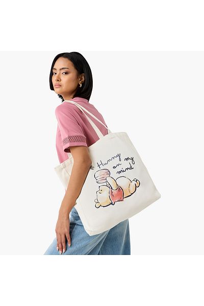 SP Characters Winnie the Pooh Print Shopper Bag with Handles