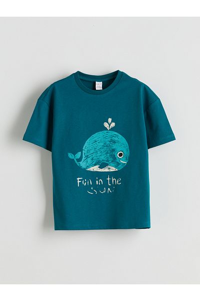 LC Waikiki Crew Neck Printed Boy's T-Shirt