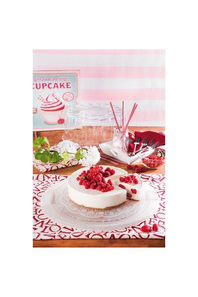 Snips Delice Easy-to-Clean High Quality Sleek Cake Stand with Dome Clear and White