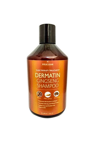 DENİZBİLİŞİM Policlear Dermatin Shampoo Special Care Shampoo with Ginseng 500 ml