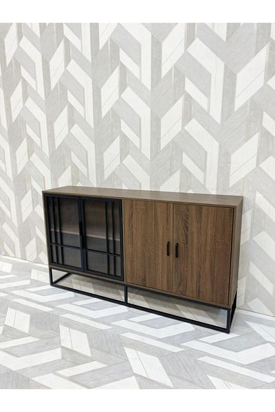 DEC24 Modern buffet cabinet with an elegant and practical design, 160 cm