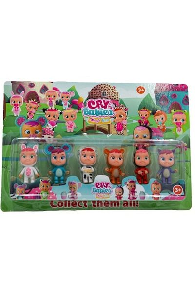 OEM Set of 6 figurines with characters from Babies Cry, 5-10cm, multicolor, +3 years