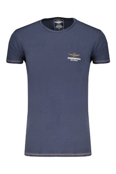 Aeronautica Militare Tricou barbati cu aplicatie logo, Aeronautica Militare, albastru, M