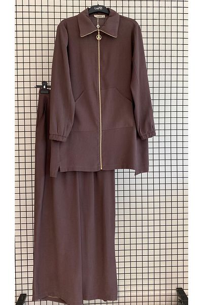 Armine Summer Suit with Zipper Pocket Trousers