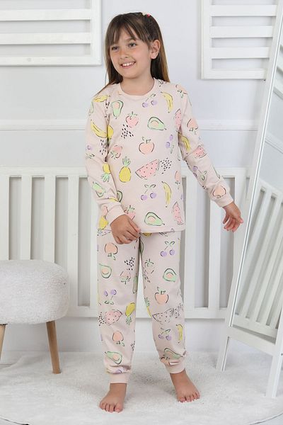 ZUZUNGA Fruit Patterned Girls' Pajama Set