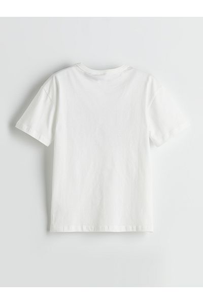 LC Waikiki Koszulka chłopięca z okrągłym dekoltem Ford Printed T-shirt
