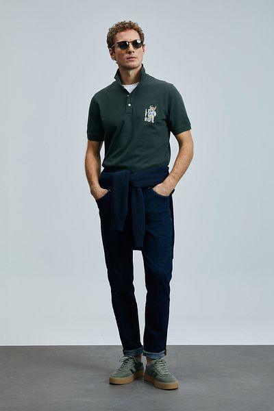 Lufian Best Smart Men's Polo T-Shirt Khaki
