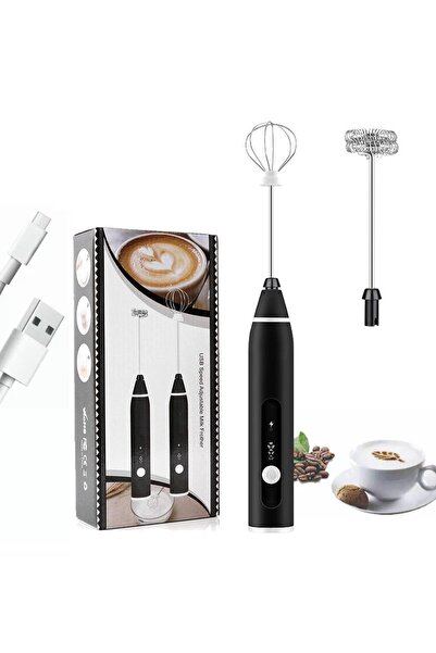 Generic Electric Milk Foamer Rechargeable Handheld Cake Baking Blender Coffee Mixer Egg Beaters Milk Frother