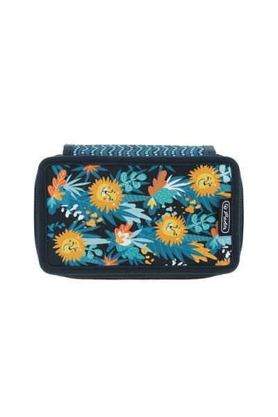 Herlitz Herlitz pencil case, 31 pieces, 3 compartments, Happy Lions motif
