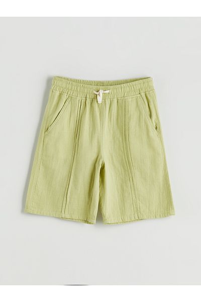 LC Waikiki Elastic Waist Muslin Boy's Shorts