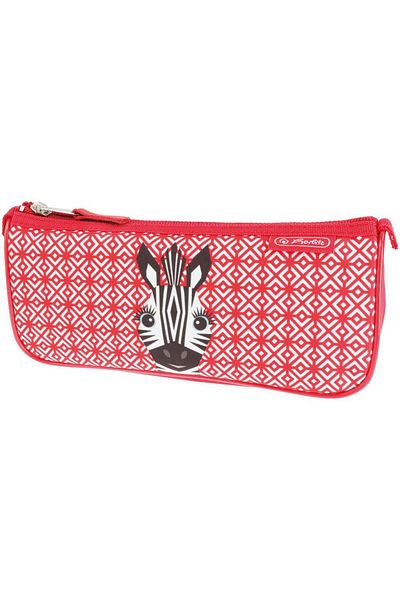 Herlitz Herlitz pencil case Cute Animals Zebra motif, triangular sports, size 22 x 9 x 7 cm
